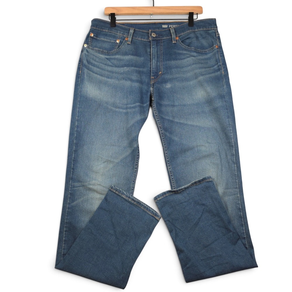Levi's 511 Slim Fit Jeans Men's 34x34 Blue Medium Wash Performance Stretch Denim